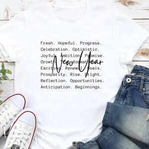 New Year Words Shirt, Happy New Year Eve Shirt, New Tear Gift